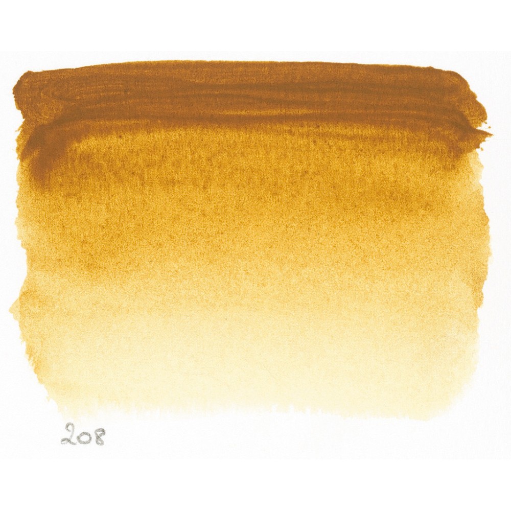 Farba akwarelowa w półkostce l’Aquarelle - Sennelier - 208 Raw Sienna