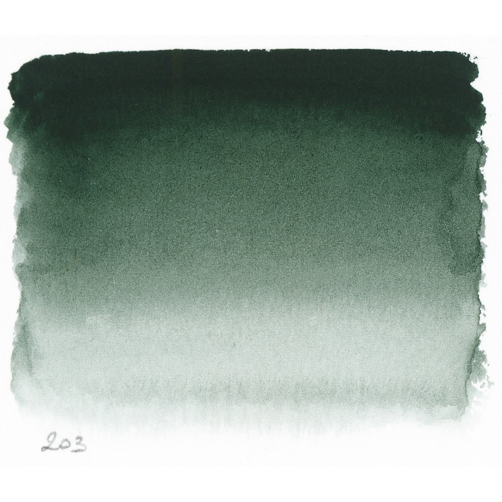 Farba akwarelowa w półkostce l’Aquarelle - Sennelier - 203 Greenish Umber