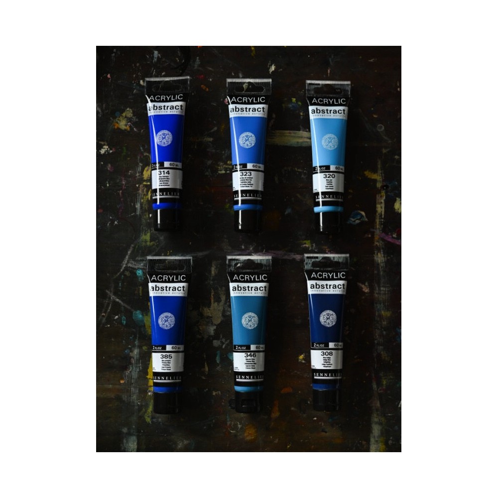 Abstract acrylic paint - Sennelier - 323 Cerulean Blue Hue 60 ml