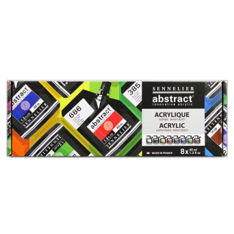 Zestaw farb akrylowych Abstract - Sennelier - 8 x 40 ml