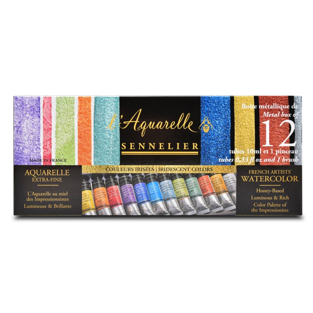 Zestaw akwareli l’Aquarelle Iridescent - Sennelier - 12 x 10 ml