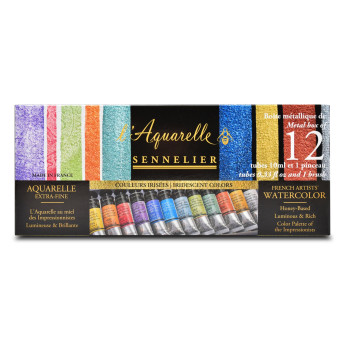 Zestaw akwareli l’Aquarelle Iridescent - Sennelier - 12 x 10 ml