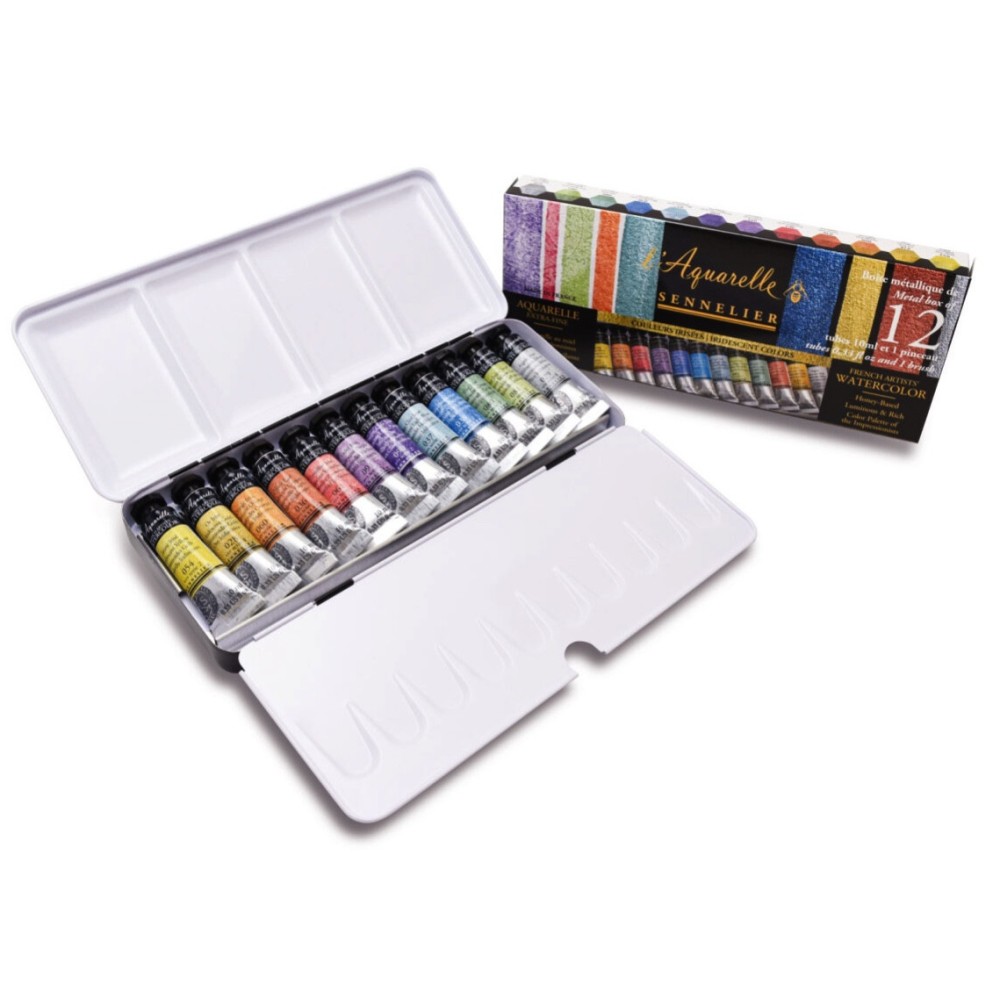 Zestaw akwareli l’Aquarelle Iridescent - Sennelier - 12 x 10 ml