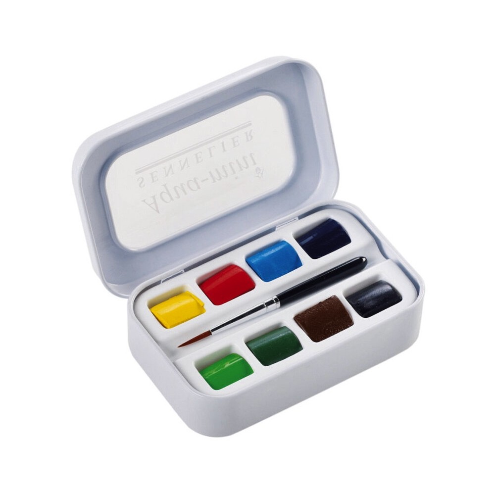 Zestaw akwareli w półkostkach l'Aquarelle Aqua-mini - Sennelier - 8 szt.