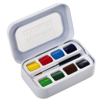 Zestaw akwareli w półkostkach l'Aquarelle Aqua-mini - Sennelier - 8 szt.