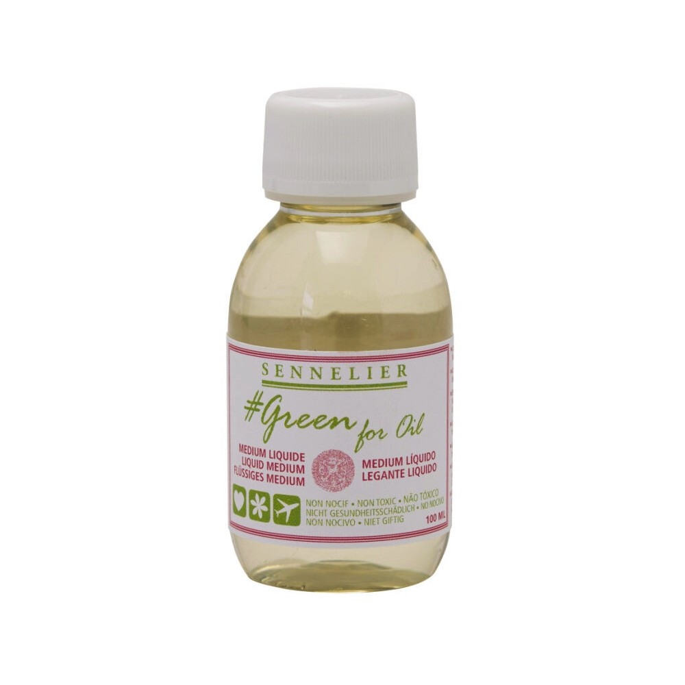 Medium do farb olejnych Green For Oil - Sennelier - 100 ml