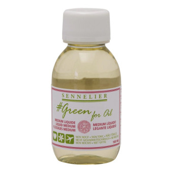 Medium do farb olejnych Green For Oil - Sennelier - 100 ml