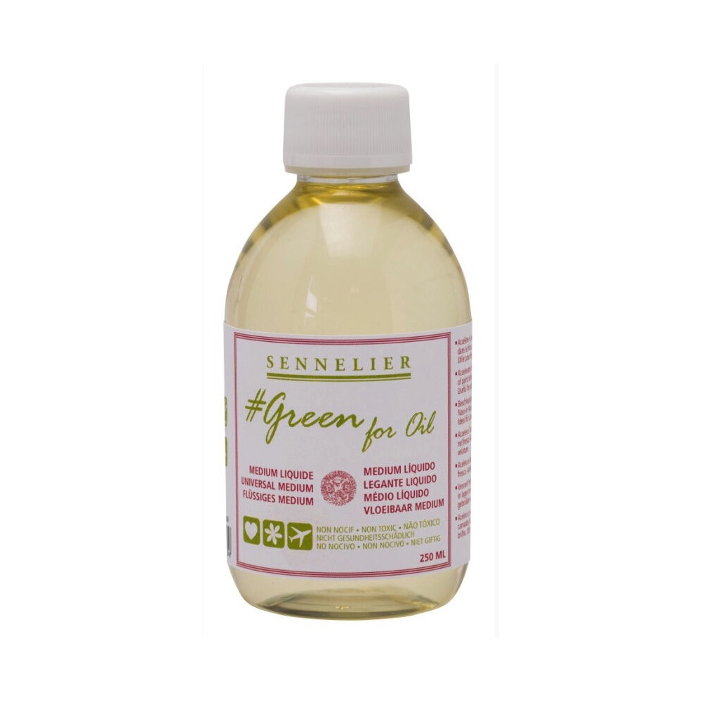 Medium do farb olejnych Green For Oil - Sennelier - 250 ml
