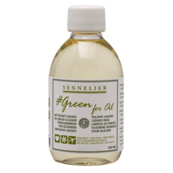 Płyn do czyszczenia pędzli Green For Oil - Sennelier - 250 ml