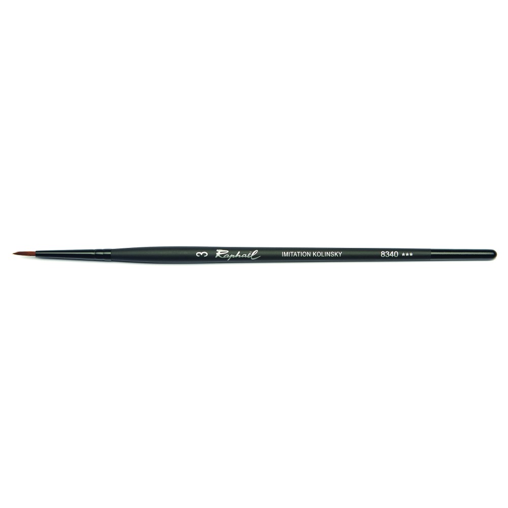 Round, synthetic bristles, Stradivarius brush, 8340 series - Raphael - no. 3