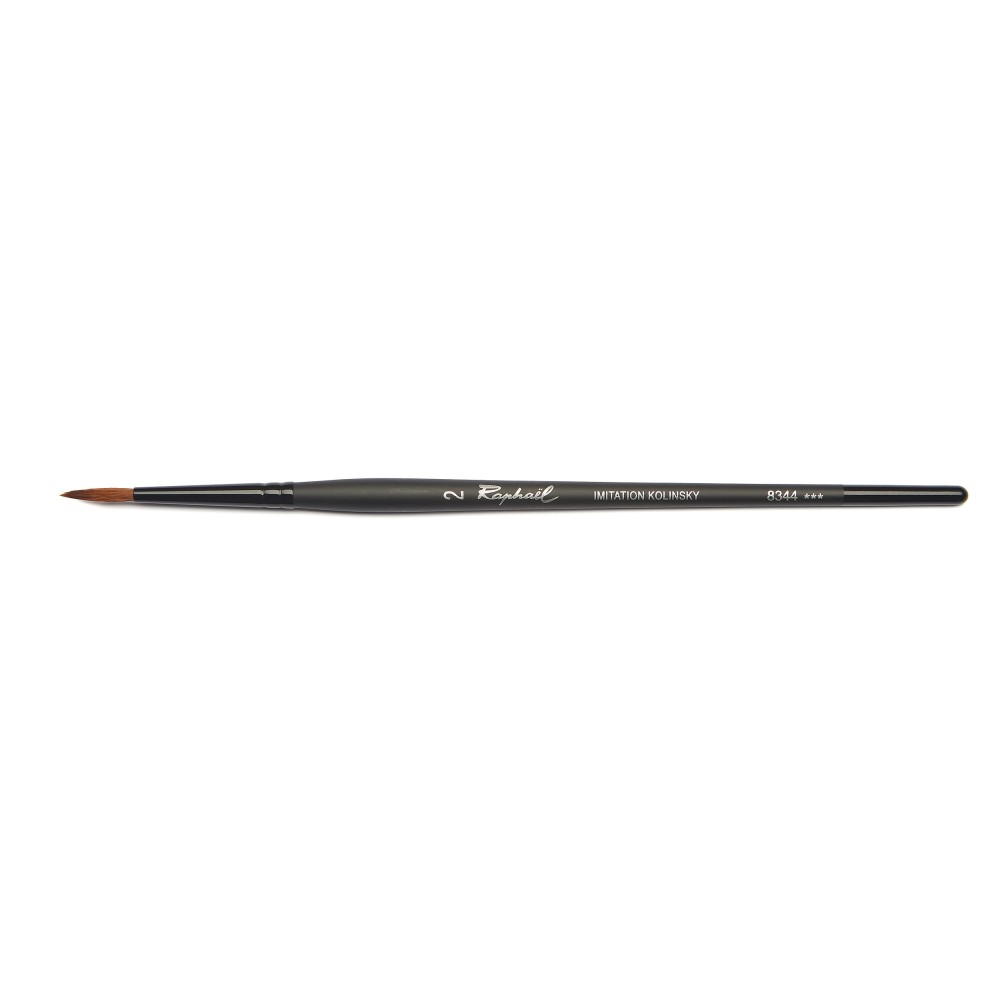 Fine round, synthetic bristles, Stradivarius brush, 8344 series - Raphael - no. 2