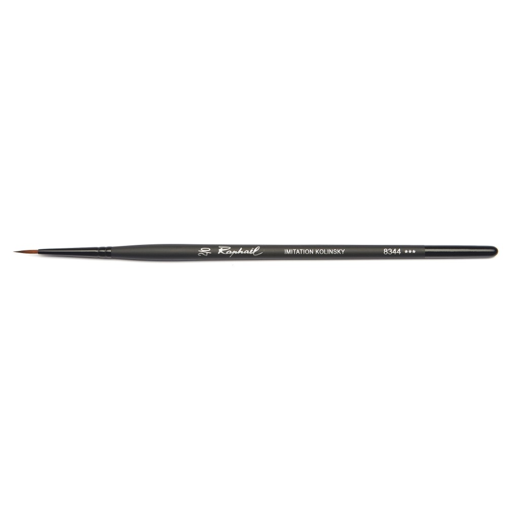 Fine round, synthetic bristles, Stradivarius brush, 8344 series - Raphael - no. 2/0