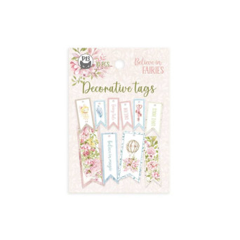 Decorative tag set - Piątek Trzynastego - Believe in Fairies 02 10 pcs.
