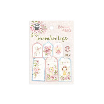 Decorative tag set - Piątek Trzynastego - Believe in Fairies 03 7 pcs.