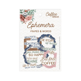 Zestaw elementów Frames & Words - Piątek Trzynastego - Coffee Break 12 szt.