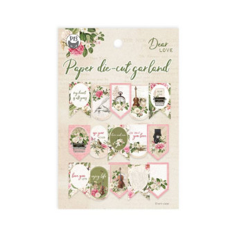 Banerek papierowy die-cut - Piątek Trzynastego - Dear Love