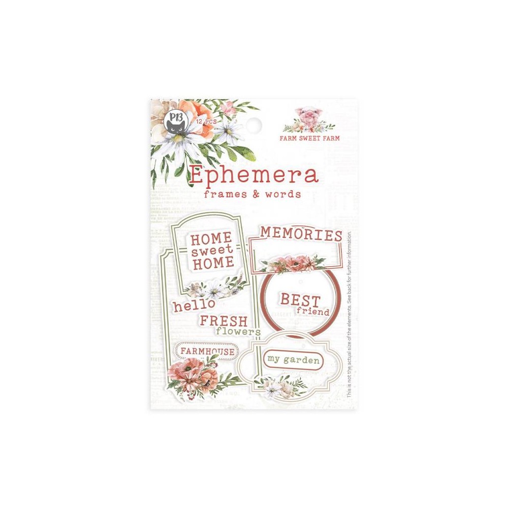 Frames and Words - Piątek Trzynastego - Farm Sweet Farm, 12 pcs.