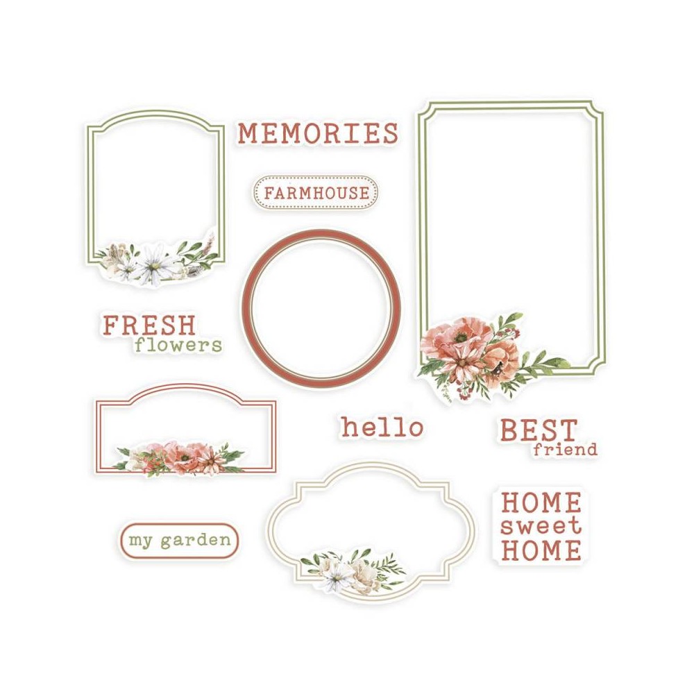 Frames and Words - Piątek Trzynastego - Farm Sweet Farm, 12 pcs.
