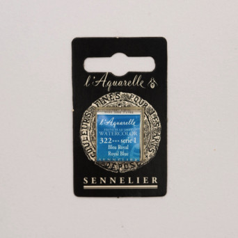 l’Aquarelle watercolor paint half pan - Sennelier - 322 Royal Blue