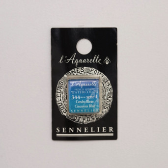 l’Aquarelle watercolor paint half pan - Sennelier - 344 Cinereous Blue