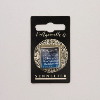 Farba akwarelowa w półkostce l’Aquarelle - Sennelier - 395 Blue Indanthrene