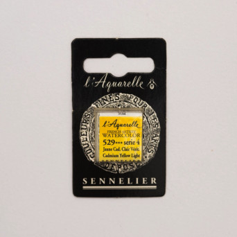 Farba akwarelowa w półkostce l’Aquarelle - Sennelier - 529 Cadmium Yellow Light