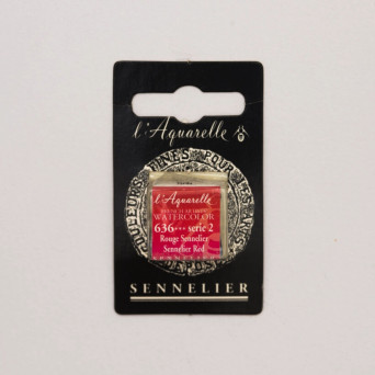 Farba akwarelowa w półkostce l’Aquarelle - Sennelier - 636 Sennelier Red