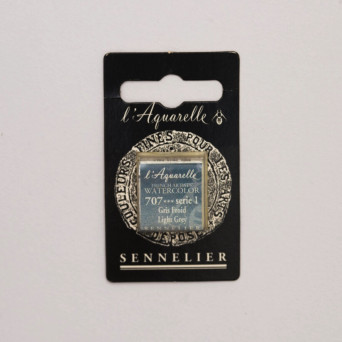 Farba akwarelowa w półkostce l’Aquarelle - Sennelier - 707 Light Grey