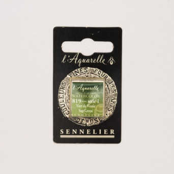 Farba akwarelowa w półkostce l’Aquarelle - Sennelier - 819, Sap Green