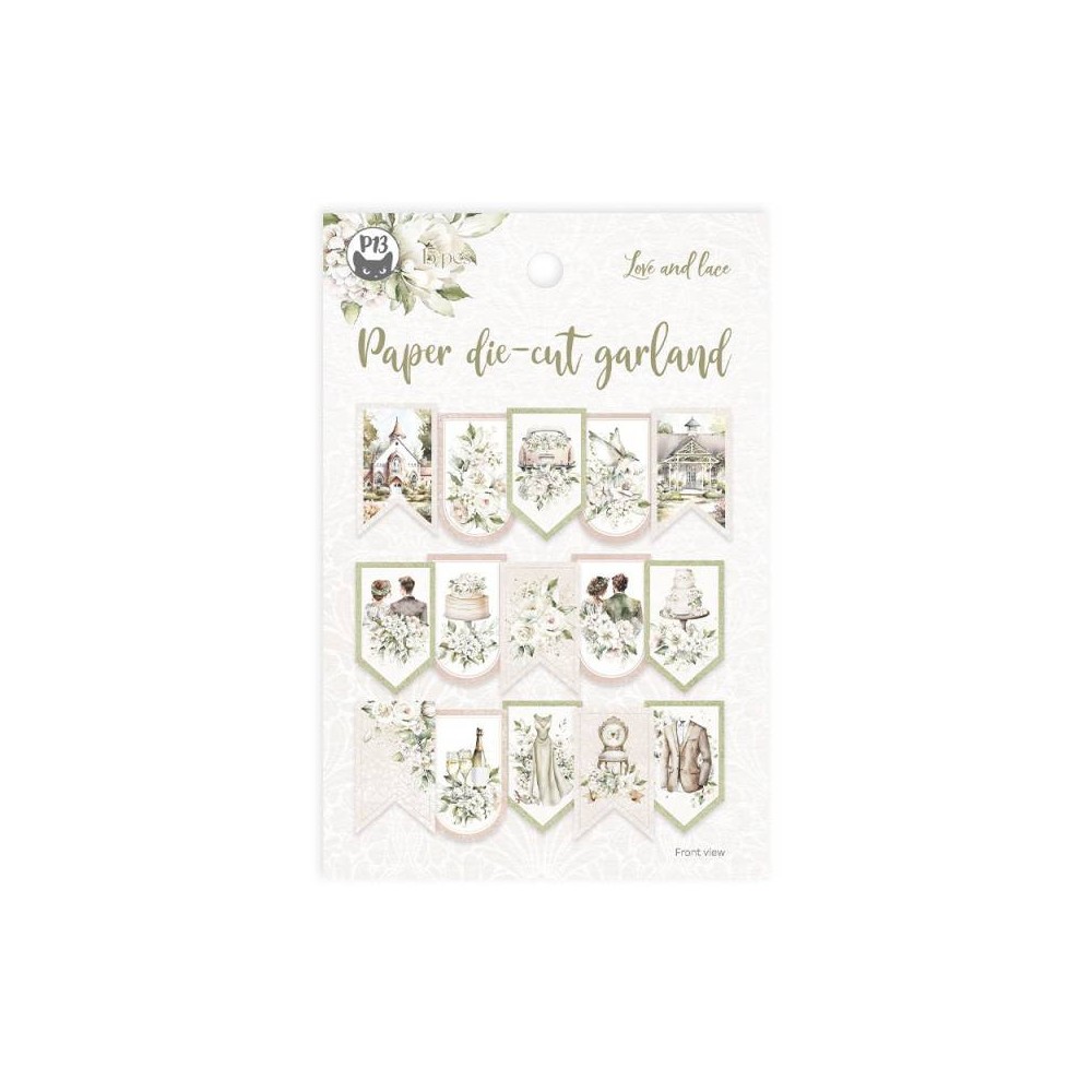 Banerek papierowy - Piątek Trzynastego - Love and lace
