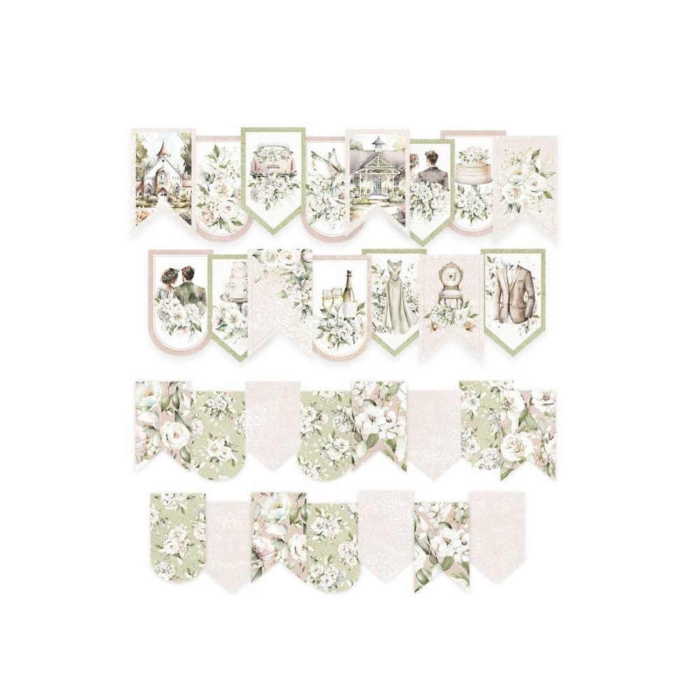 Paper die-cut garland - Piątek Trzynastego - Love and lace