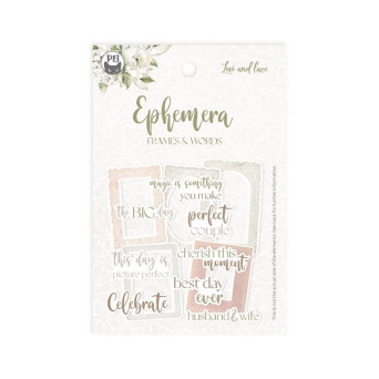 Zestaw elementów Frames and Words - Piątek Trzynastego - Love and lace 13 szt.