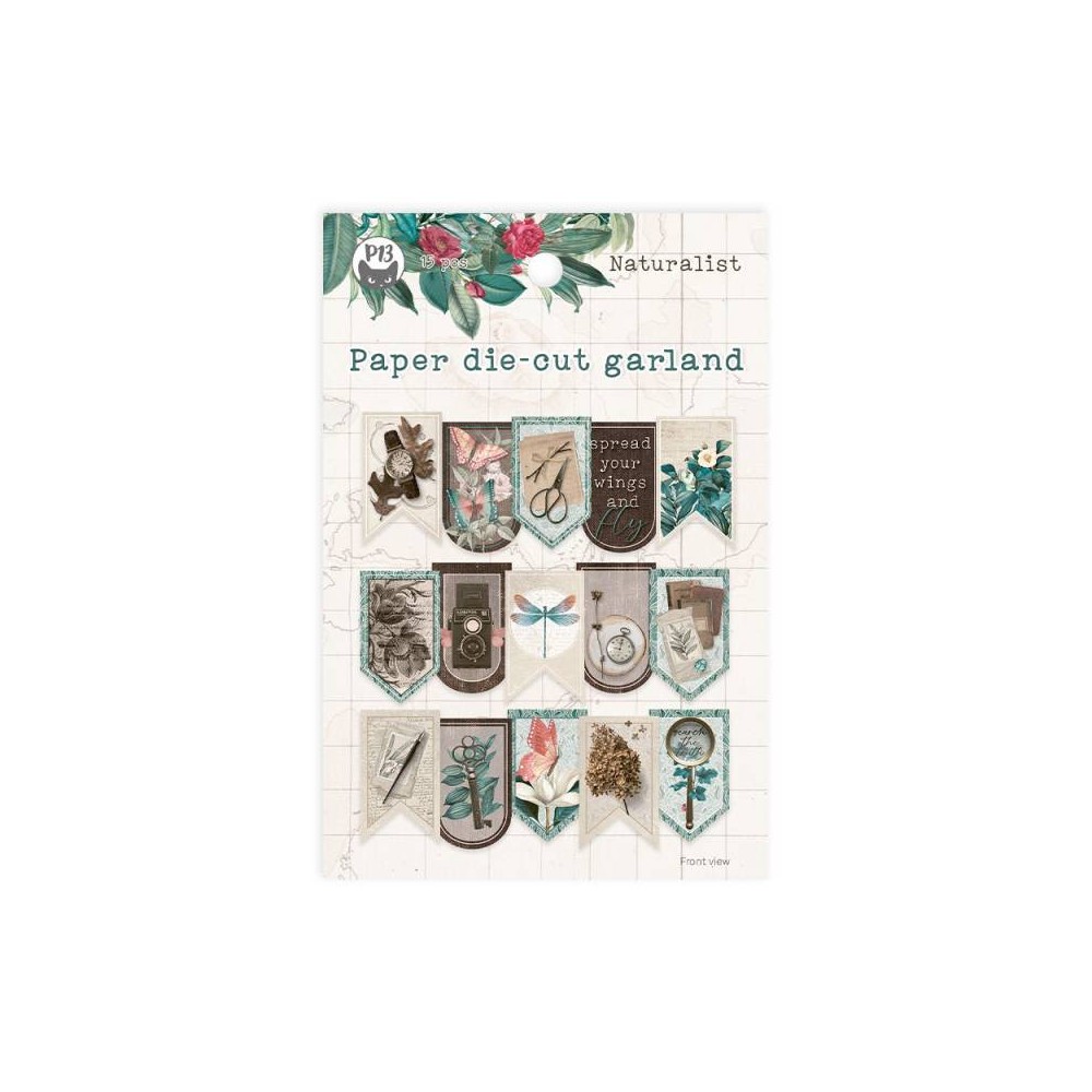 Paper die-cut garland - Piątek Trzynastego - Naturalist