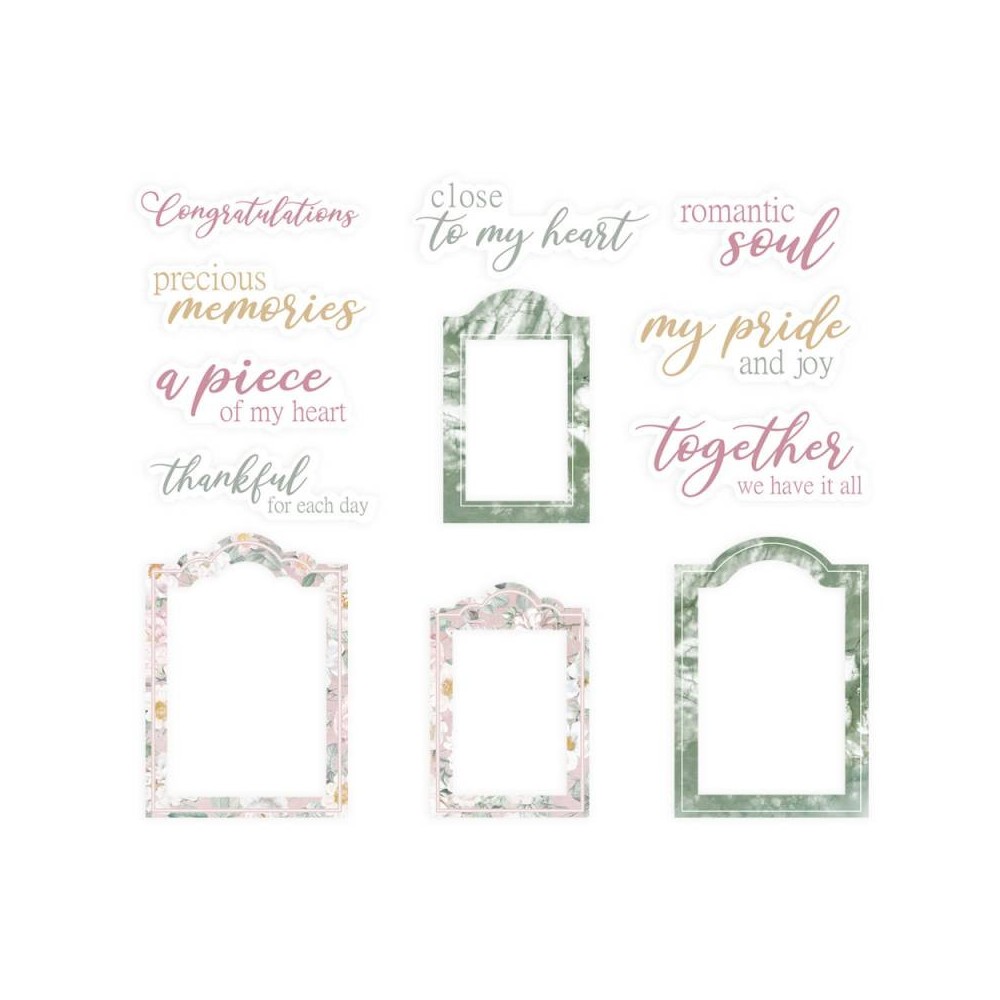 Zestaw elementów Frames and Words - Piątek Trzynastego - Precious 12 szt.