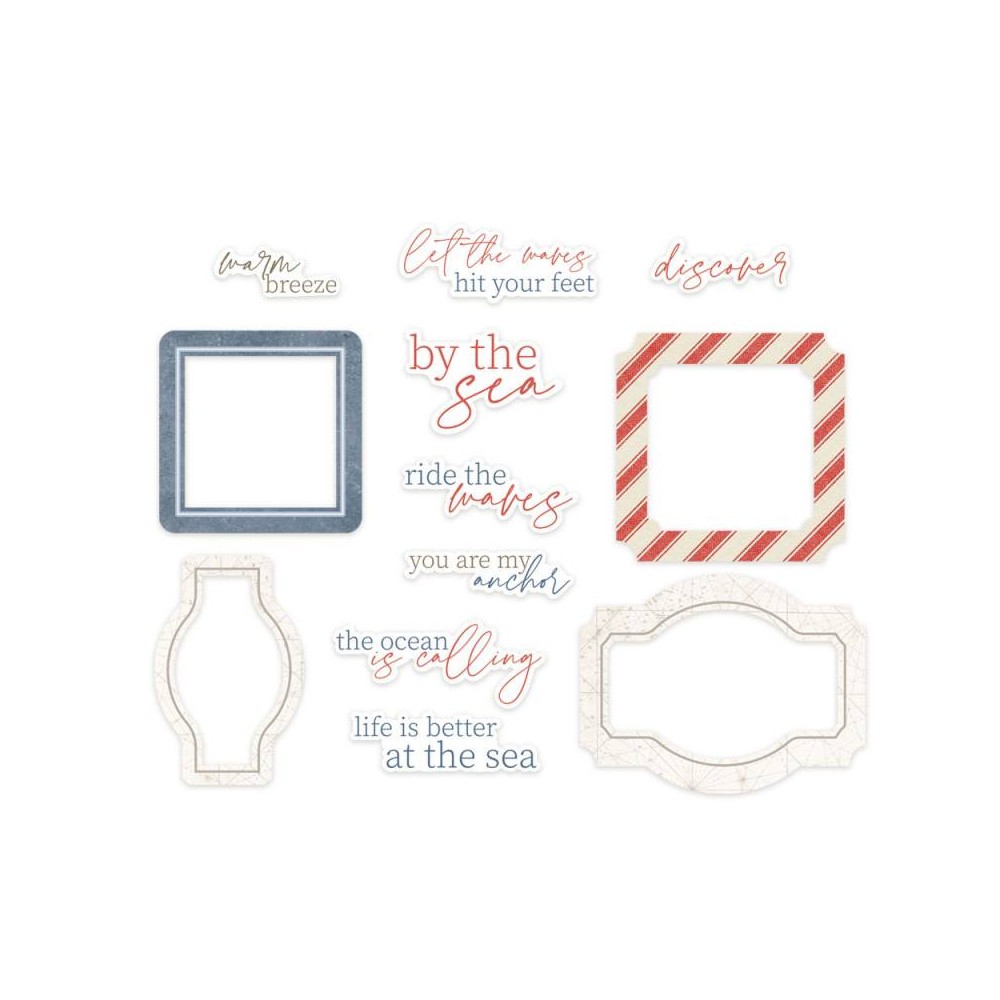 Zestaw elementów Frames & Words - Piątek Trzynastego - Sea la vie 12 szt.