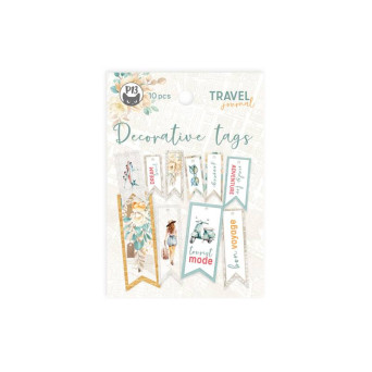 Zestaw tagów - Piątek Trzynastego - Travel Journal 02 10 szt.