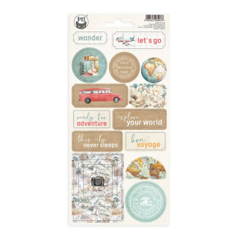 Cardboard stickers - Piątek Trzynastego - Travel Journal 02