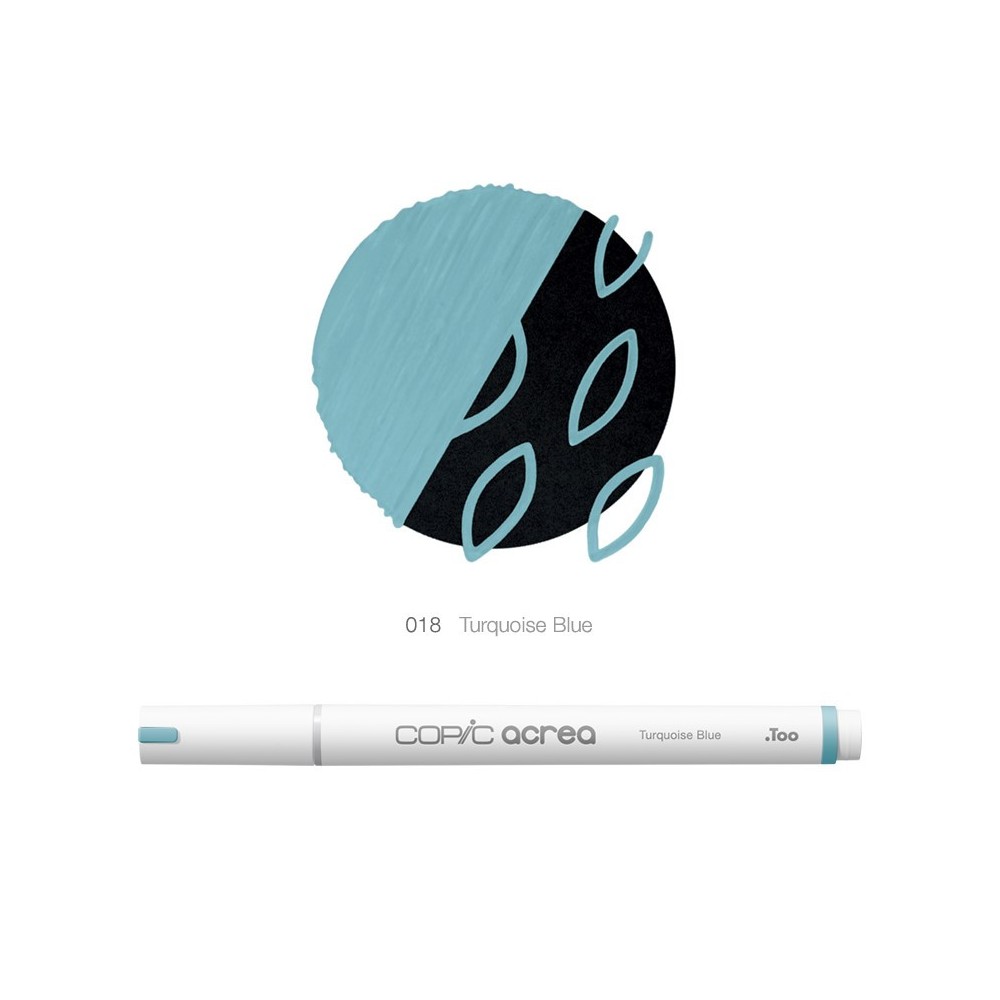 Copic Acrea water-based pigment marker - 018 Turquoise Blue