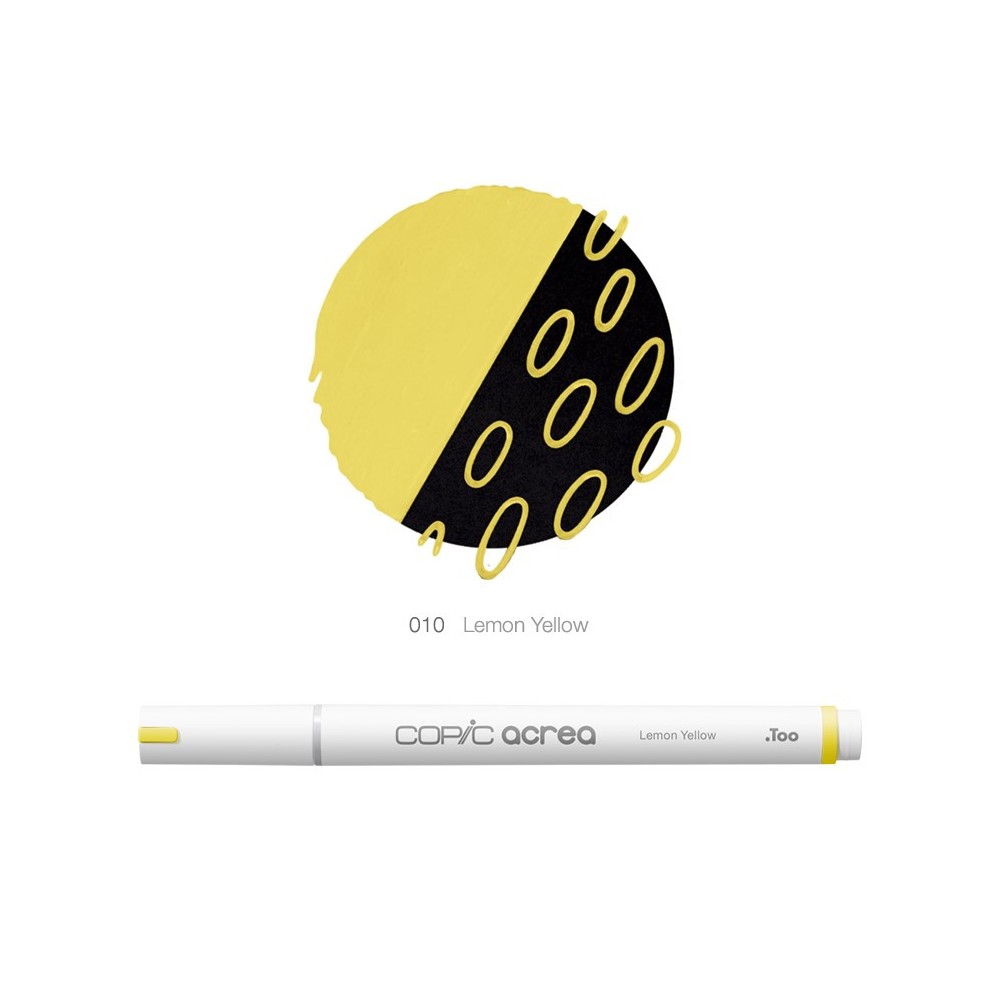 Copic Acrea water-based pigment marker - 010 Lemon Yellow