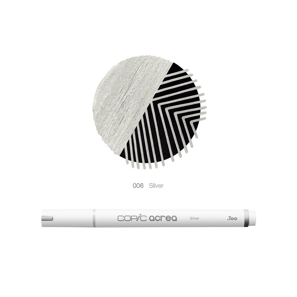 Pisak pigmentowy Copic Acrea - 006 Silver