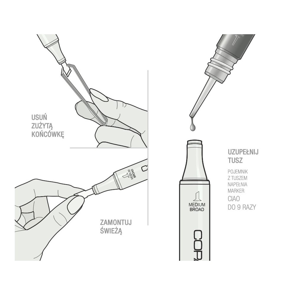 Marker dwustronny Copic Ciao - YG11 Mignonette