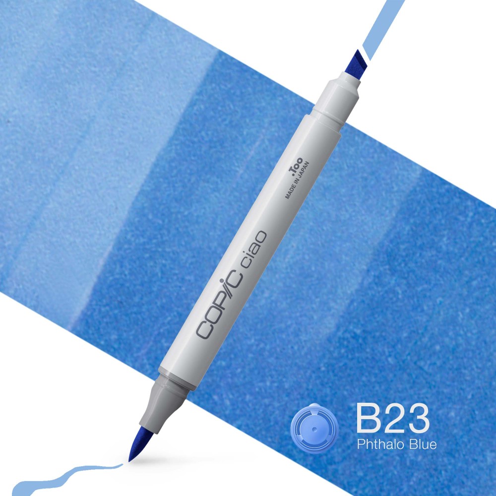 Copic Ciao dual-tip alcohol-based marker - B23 Phthalo Blue