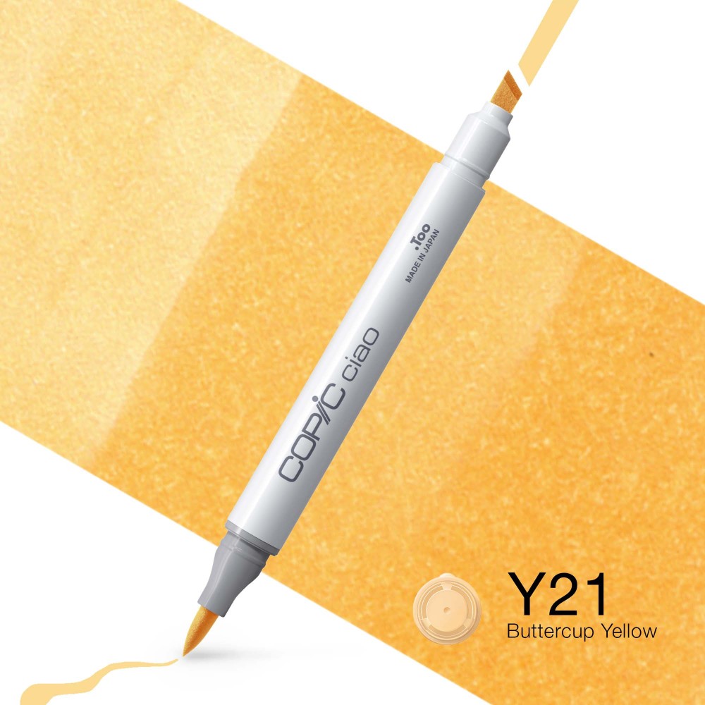Copic Ciao dual-tip alcohol-based marker - Y21 Buttercup Yellow