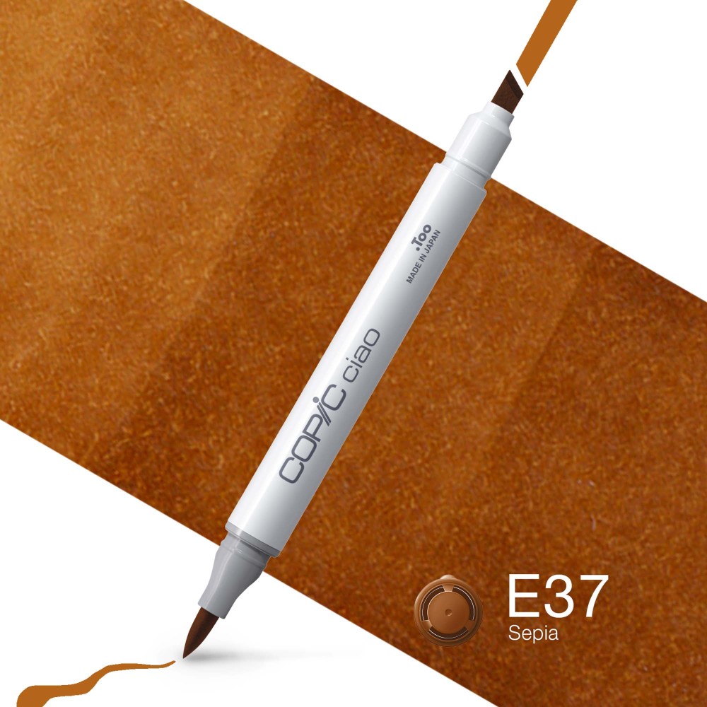 Marker dwustronny Copic Ciao - E37 Sepia
