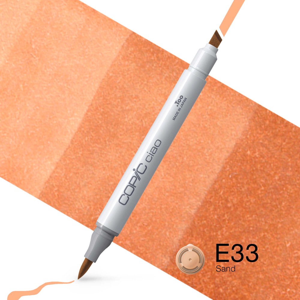 Copic Ciao dual-tip alcohol-based marker - E33 Sand