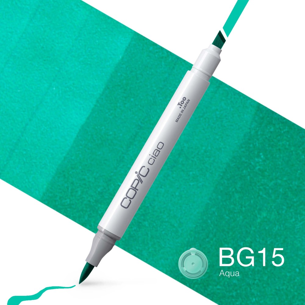 Copic Ciao dual-tip alcohol-based marker - BG15 Aqua