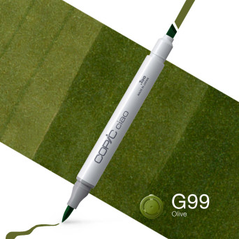 Copic Ciao dual-tip alcohol-based marker - G99 Olive