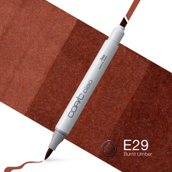 Copic Ciao dual-tip alcohol-based marker - E29 Burnt Umber