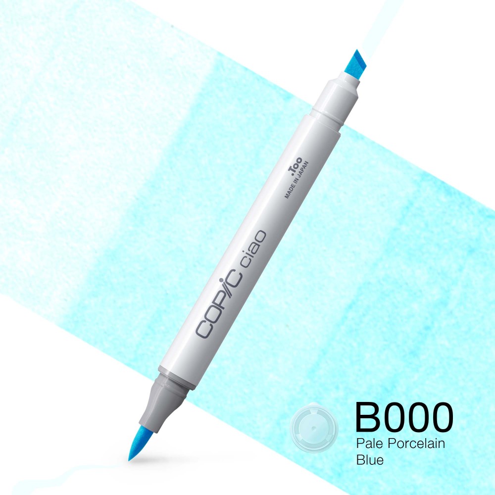 Copic Ciao dual-tip alcohol-based marker - B000 Pale Porcelain Blue