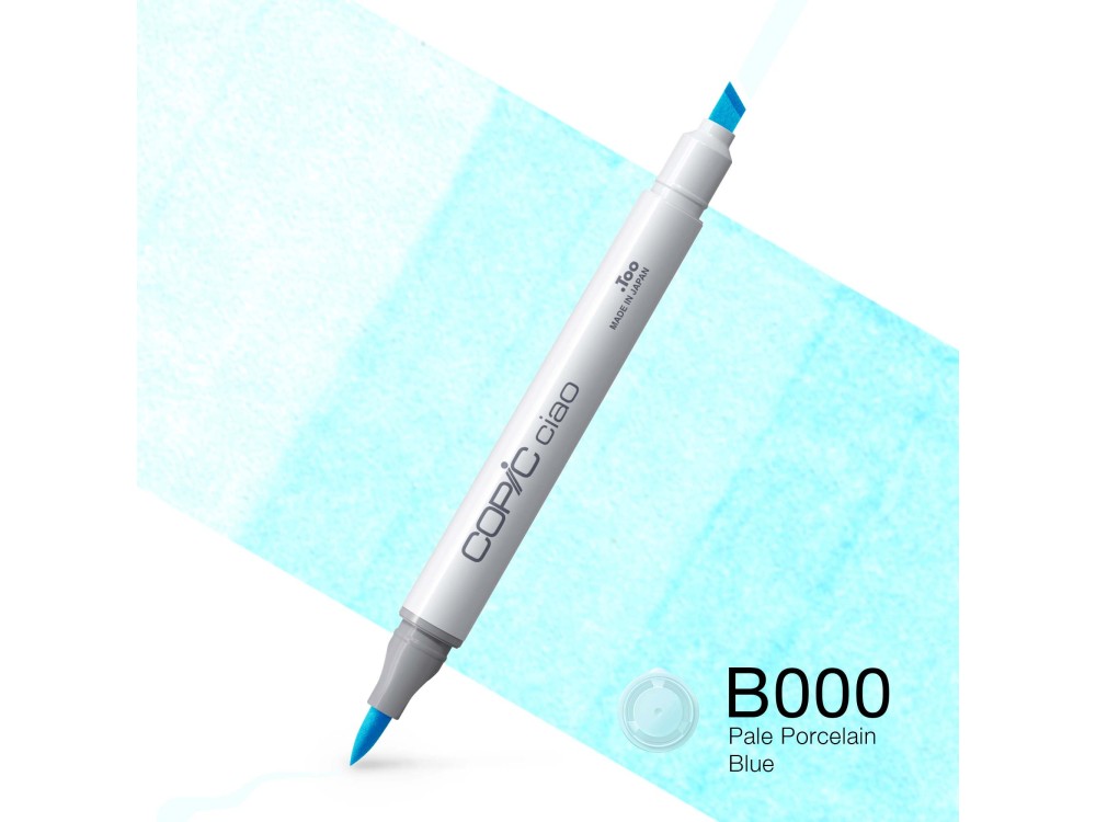 Copic Ciao dual-tip alcohol-based marker - B000 Pale Porcelain Blue